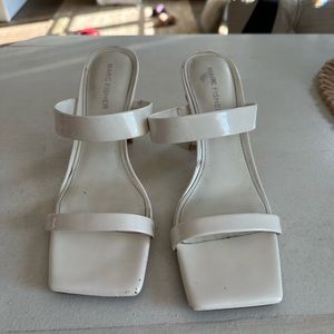 White Marc fisher short heels